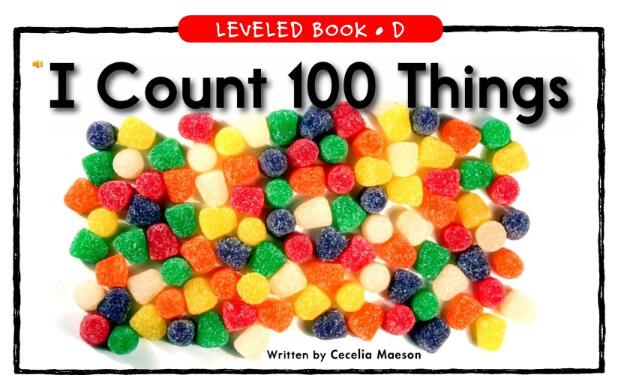 《I Count 100 Things我数了100个物品》英语分级阅读绘本pdf资源免费下载