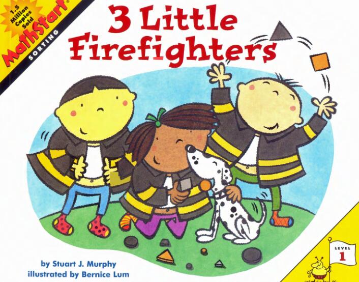 《3 Little Firefighters三位小消防员》数学启蒙绘本pdf资源免费下载