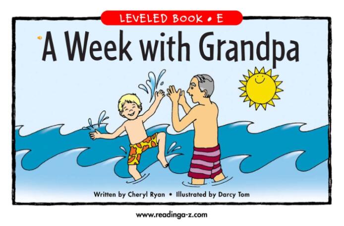 《A Week with Grandpa和爷爷度过一周》英文原版绘本pdf资源免费下载