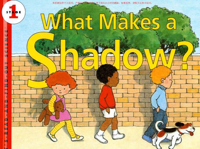 《What Makes a Shadow》科普类英语绘本pdf资源免费下载
