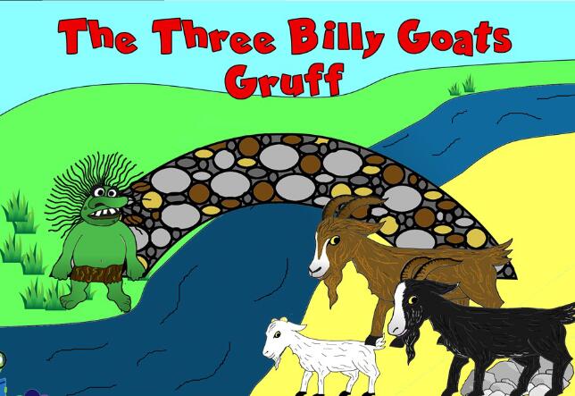 《三只坏脾气的小山羊》英文原版绘本pdf资源免费下载