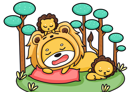 狮子拔牙的儿童故事