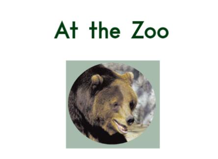 《At The Zoo在动物园》少儿英语绘本pdf资源免费下载