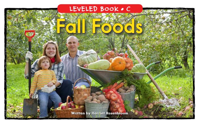 《Fall Foods》RAZ分级阅读绘本pdf资源免费下载