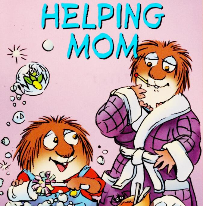 《Helping Mom帮助妈妈》英文原版绘本pdf资源免费下载