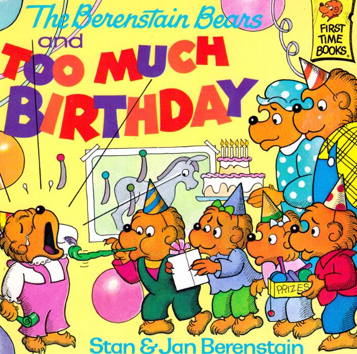 《The Berenstain Bears and Too Much Birthday》绘本pdf资源免费下载