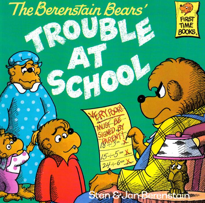 《The Berenstain Bears Trouble at School》绘本pdf资源免费下载