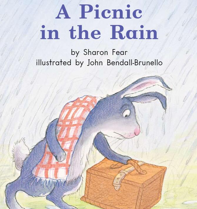 《A Picnic In The Rain雨中的野餐》英语绘本故事pdf资源免费下载