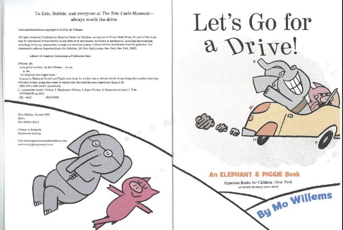 《Let's go for a drive我们一起去兜风吧》英文原版绘本pdf资源免费下载