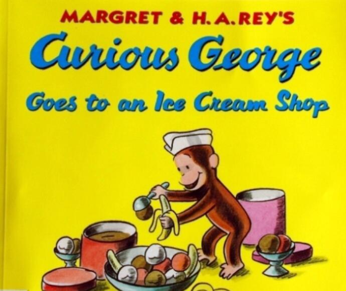 《Curious George Goes to an Ice Cream Shop》绘本pdf资源免费下载