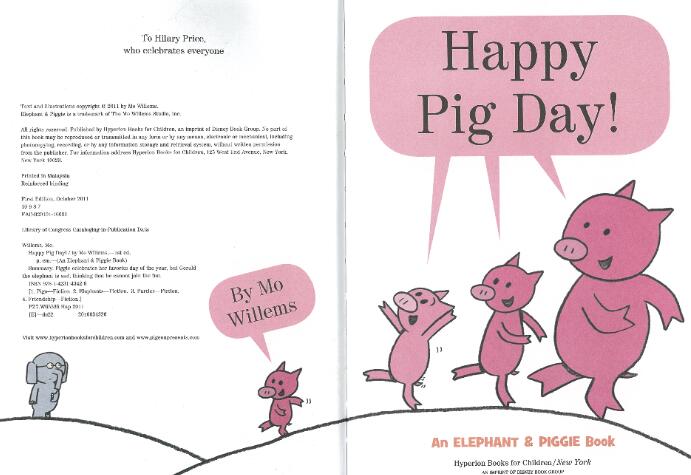 《Happy pig day快乐小猪节》英文原版绘本pdf资源免费下载