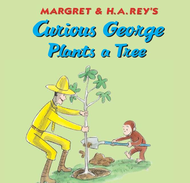 《Curious George Plants a Tree》绘本pdf+mp3资源免费下载