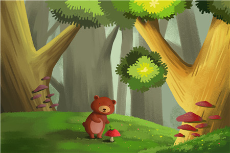 小熊的森林童话故事