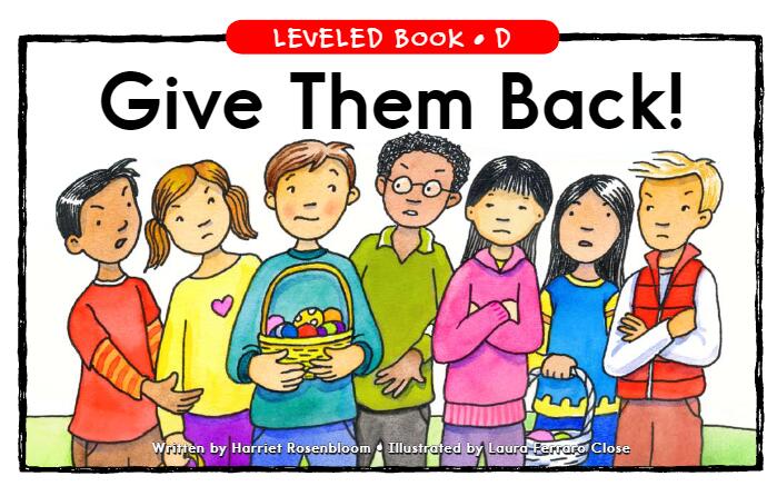 《Give them back》RAZ分级英语绘本pdf资源免费下载