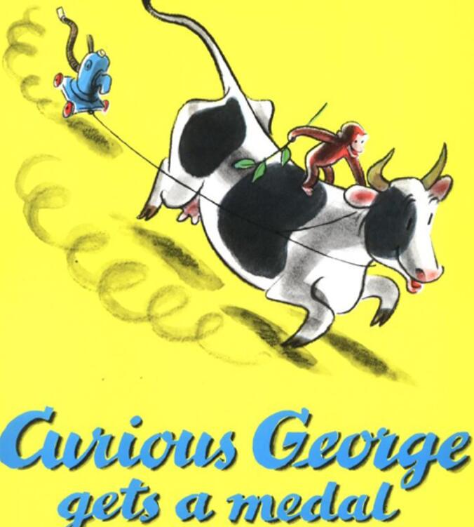 《Curious George Gets a Medal》绘本pdf+mp3资源免费下载