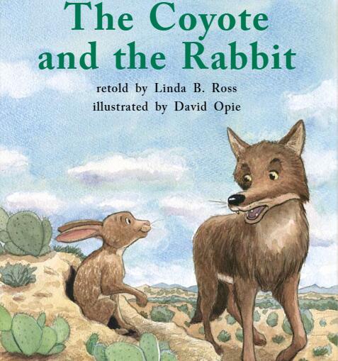《The Coyote and the Rabbit小狼和兔子》英语绘本pdf资源免费下载​
