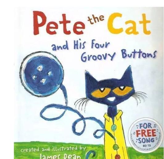《皮特猫和他的四个奇妙的纽扣》英文原版绘本pdf+音频资源免费下载