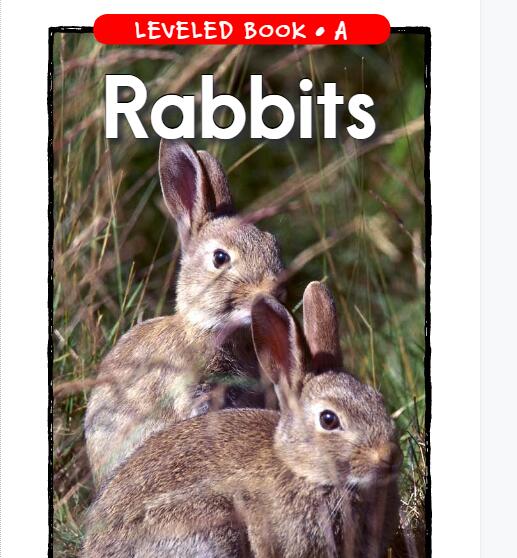 《Rabbits》RAZ分级阅读英语绘本pdf资源免费下载