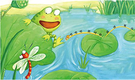 青蛙学游泳的故事