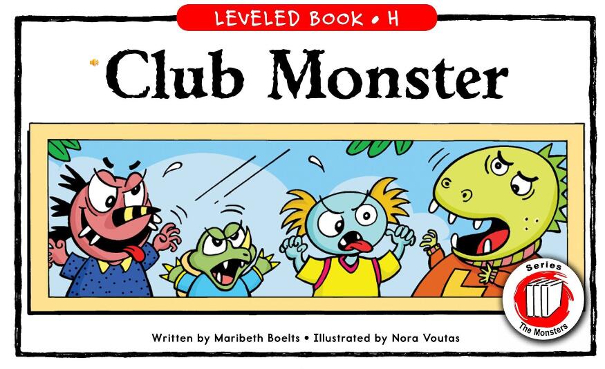 《Club Monster》RAZ分级阅读绘本pdf资源免费下载