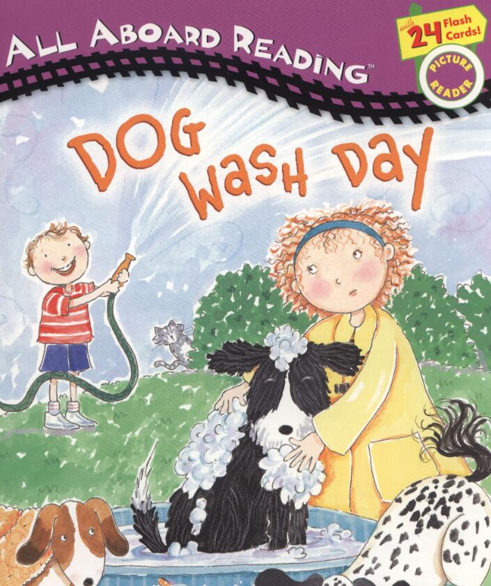 《Dog Wash Day》英文绘本pdf电子书+mp3音频资源免费下载