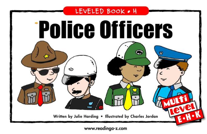 《Police Officers》RAZ分级阅读绘本paf资源免费下载
