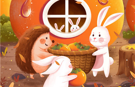 开心的小白兔儿童故事