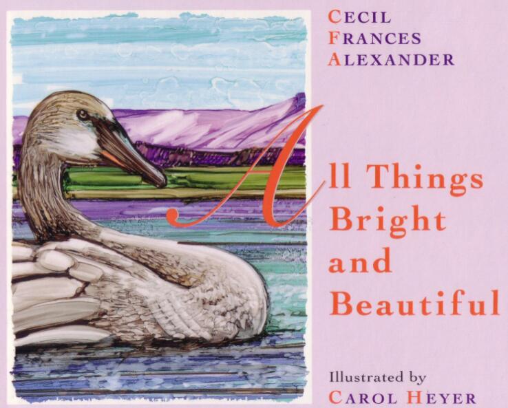 《All things bright and beautiful万物有灵且美》英文绘本pdf资源免费下载
