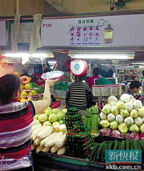 受台风影响广州菜价连涨14天