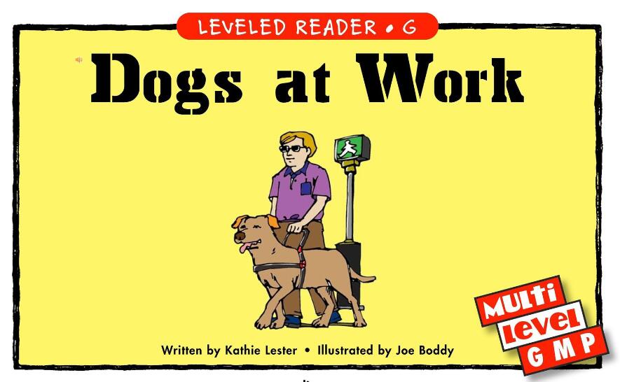 《Dogs at Work》RAZ分级阅读绘本pdf资源免费下载