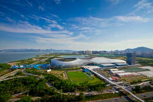 地标建筑深圳湾体育中心 喜迎第三届亲子文化节开幕