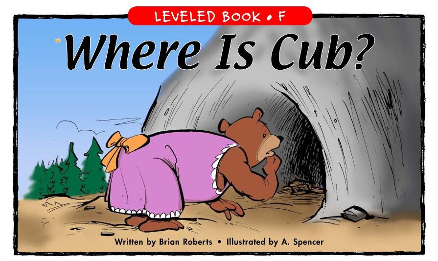 《Where is Cub》RAZ分级英语绘本pdf资源免费下载