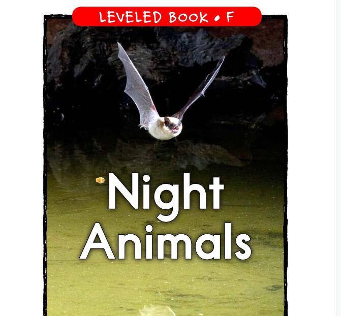 《Night Animals》RAZ分级绘本故事pdf资源免费下载