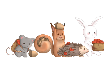 小地鼠和小松鼠的故事