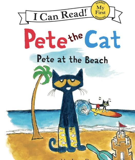 《Pete The Cat At The Beach》英文绘本pdf资源免费下载