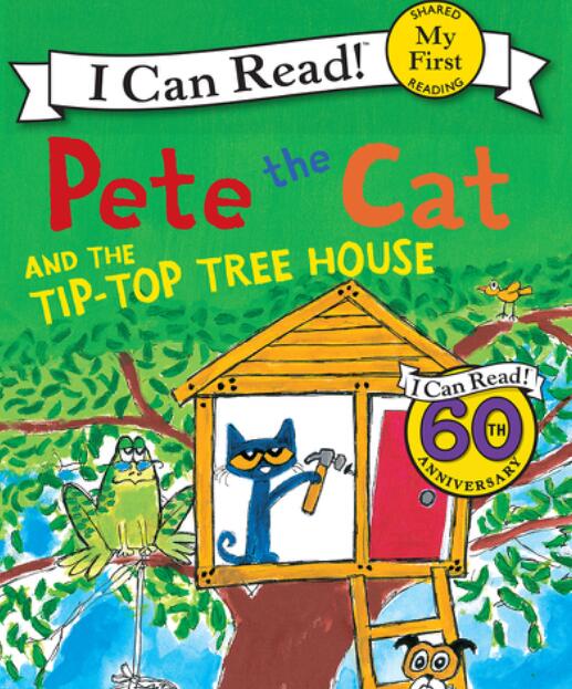《Pete the Cat and the Tip-Top Tree House》英文绘本pdf资源免费下载