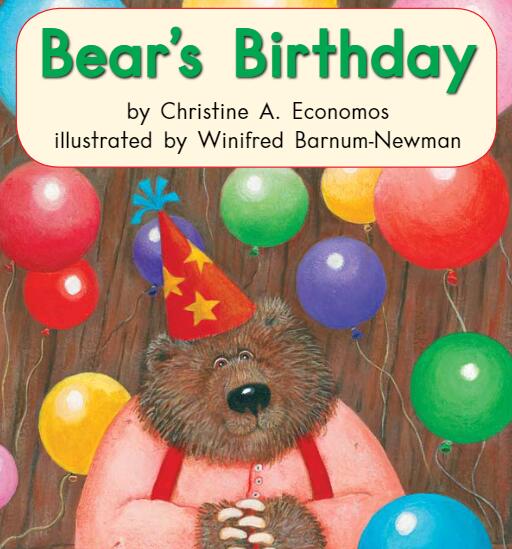 《Bears Birthday小熊的生日》英文绘本故事pdf资源免费下载