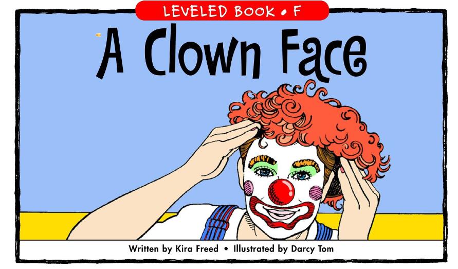 《A Clown Face》RAZ分级英语绘本pdf资源免费下载