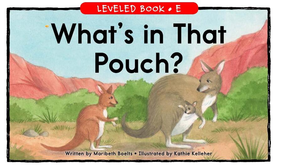 《What's In That Pouch》RAZ分级绘本pdf资源免费下载