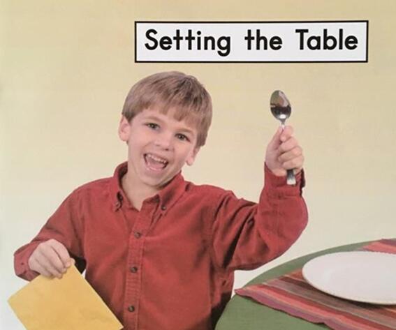 《Setting the Table整理桌子》英文原版绘本pdf资源免费下载