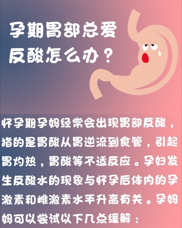 漫画：孕期经常胃反酸，肿么办？