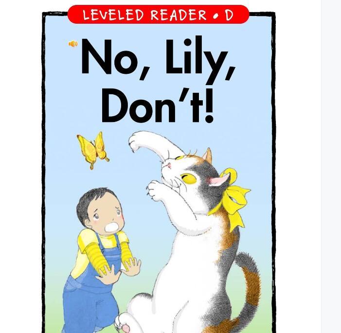 《No,Lily,Don't》RAZ分级英文绘本pdf资源免费下载