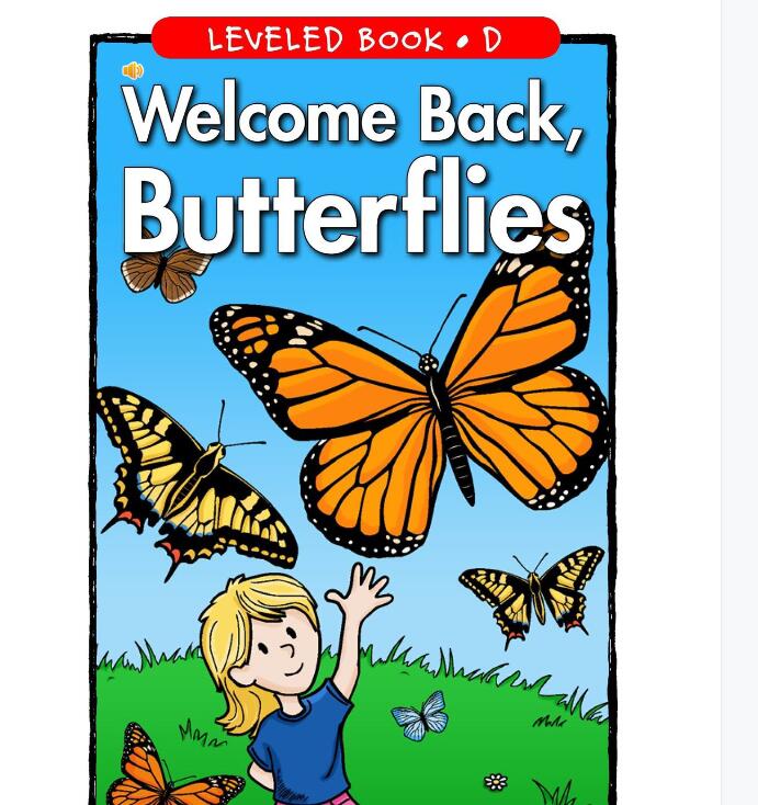 《Welcome Back,Butterflies》英文绘本pdf资源免费下载