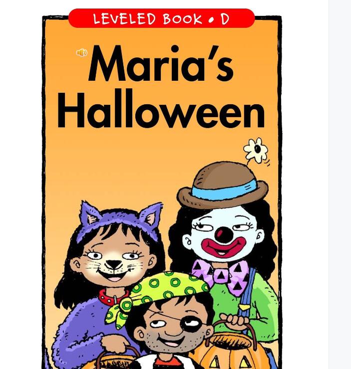 《Maria's Halloween》RAZ分级绘本pdf资源免费下载