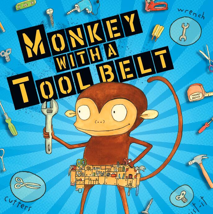 《Monkey with a Tool Belt》英文绘本pdf资源免费下载