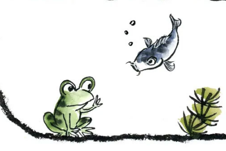 跳出井口的青蛙的故事