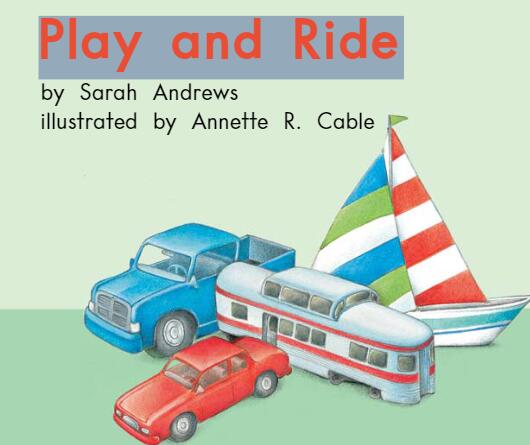 《Play And Ride玩具和交通工具》英文原版绘本pdf资源免费下载