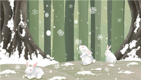 雪兔子儿童故事