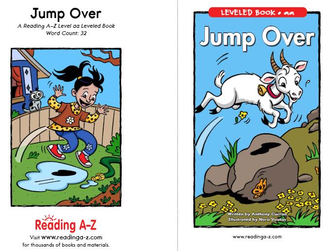 《Jump Over跳跃》美国Raz分级阅读绘本pdf资源免费下载