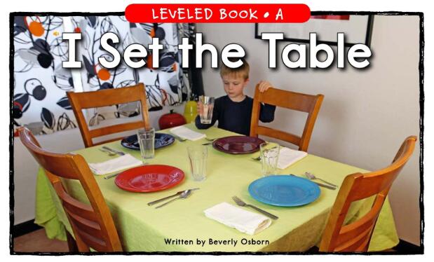 《I Set the Table》RAZ分级绘本pdf资源免费下载